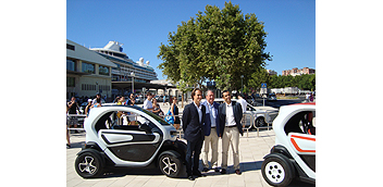 El puerto de Palma dispone de un nuevo servicio de alquiler de coches eléctricos para cruceristas