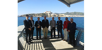Primera visita oficial de Alberto Pons al puerto de Eivissa