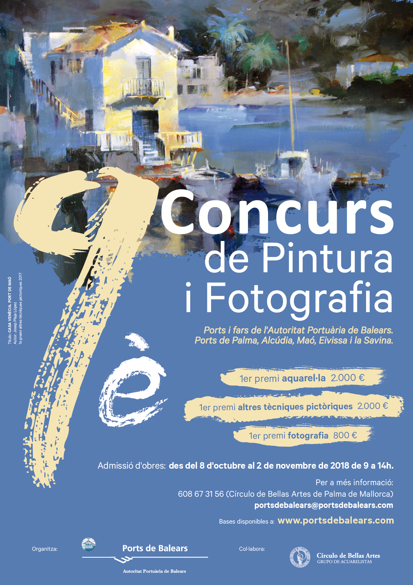 Neue Auflage des Mal- und Fotowettbewerbs der Hafenbehörde der Balearen (APB)
