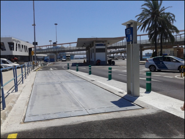 The new vehicle weighing control systems at the port of Palma will allow the process to be automated and remotely managed