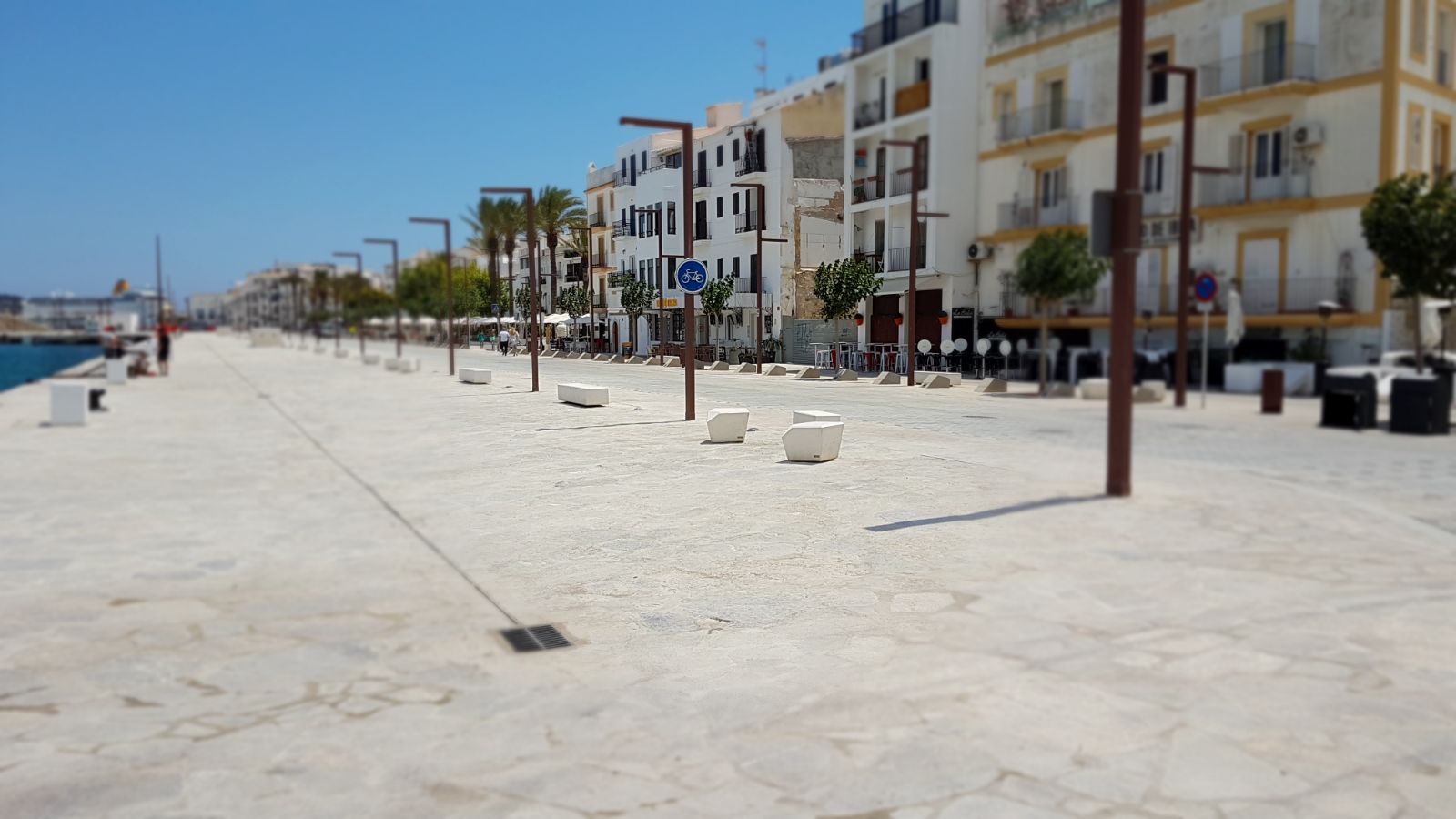 La APB abre al público la plaza de es Martell y el muelle de la Marina del puerto de Eivissa