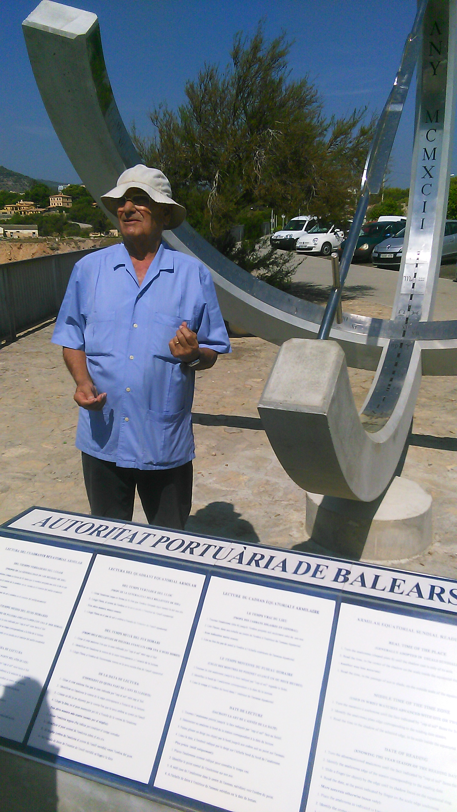 L'APB presenta un nou rellotge solar al port de Palma