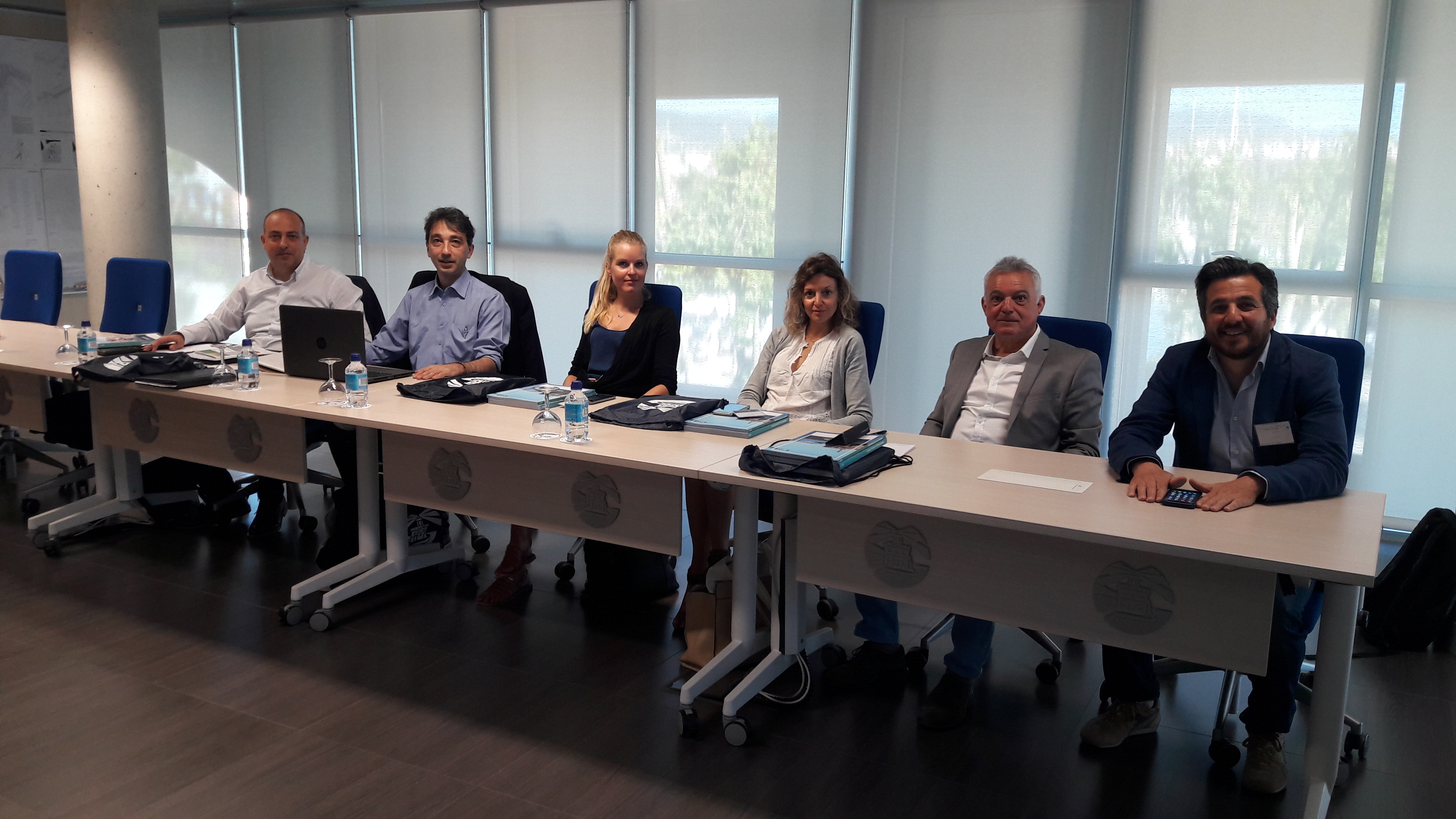 A European delegation visits the ports of Palma and Alcudia to study, in the Balearic Islands, ways of compensating goods and passenger transport