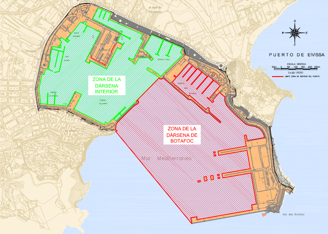 Genehmigung der Hafenverordnung zur Regelung der Seegeschwindigkeit im Hafen von Eivissa