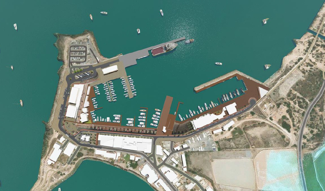 La APB schreibt die Arbeiten des Plans zur Verschönerung des Hafens von la Savina aus 