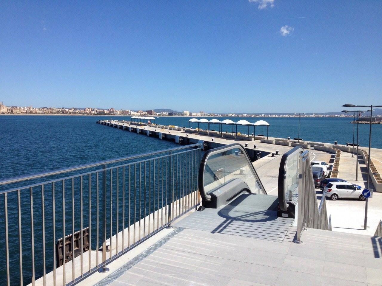 El puerto de Palma mejora el embarque de pasajeros de cruceros en los muelles de Poniente