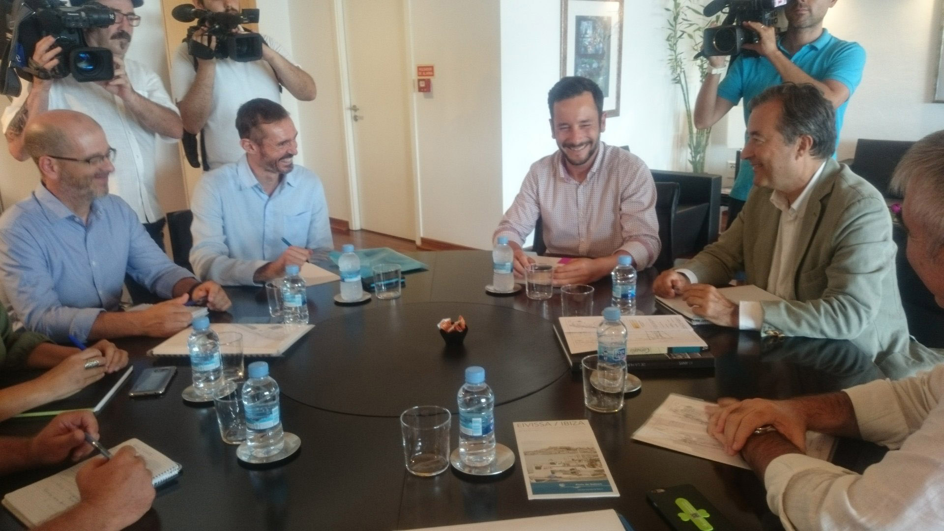 Visit of the president of Port Authority of Balearic Islands (PAB) to Ibiza City Hall