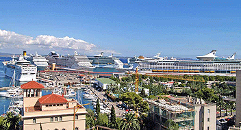 Un altre rècord de passatge i tonatge en creuers al port de Palma 