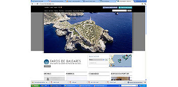 The APB created a website about lighthouses in the Balearic Islands 
