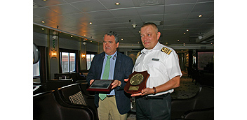 Official reception for the MV Voyager at the Port of Palma  