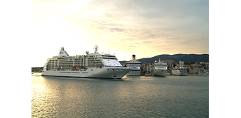 Siete cruceros coincidirán atracados el próximo sábado en el puerto de Palma.