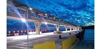 The new boarding walkways come into operation at the Port of Ibiza’s Botafoc Quays        