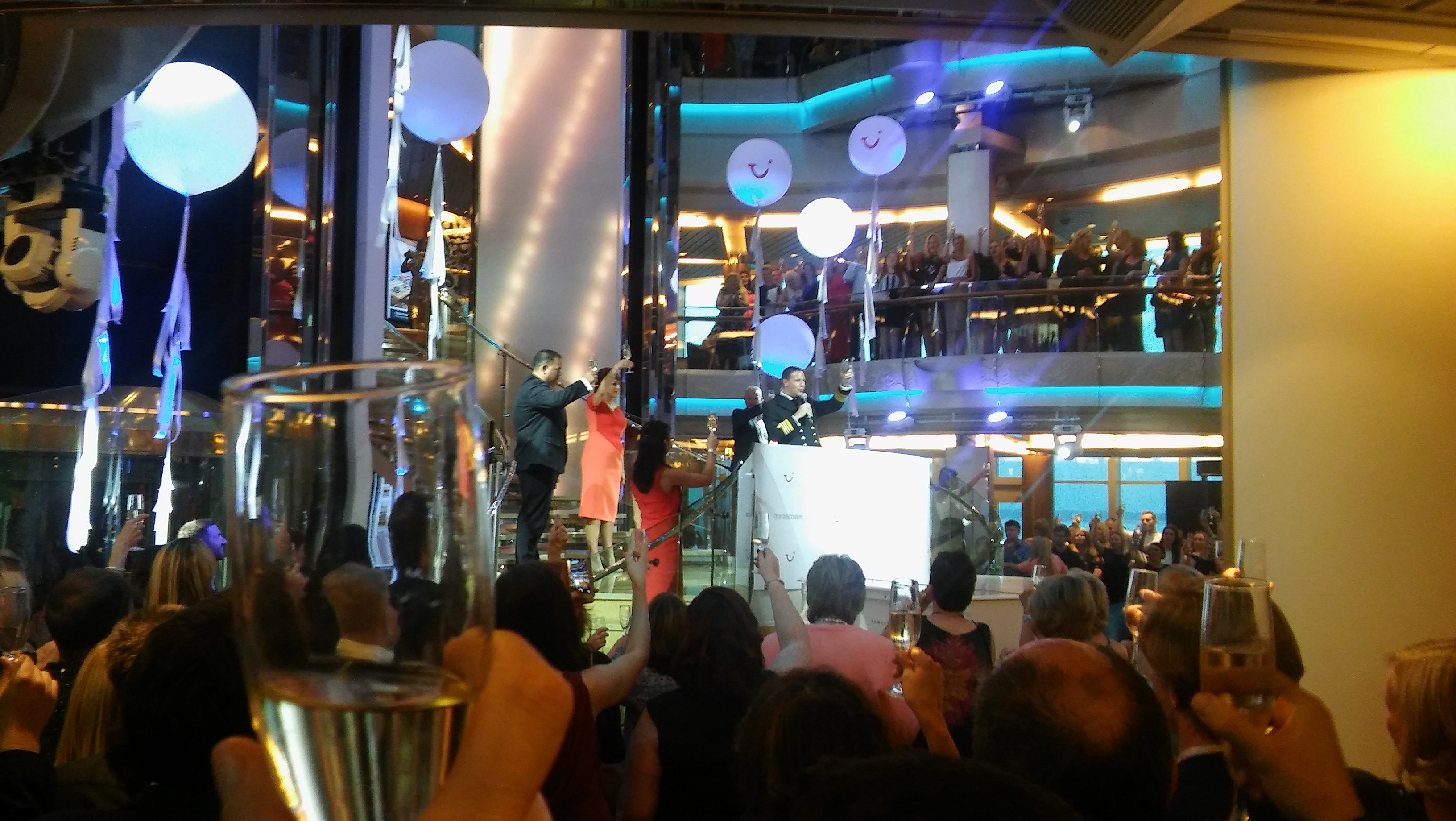 Baptism of the cruise ship Tui Discovery in Palma's Port