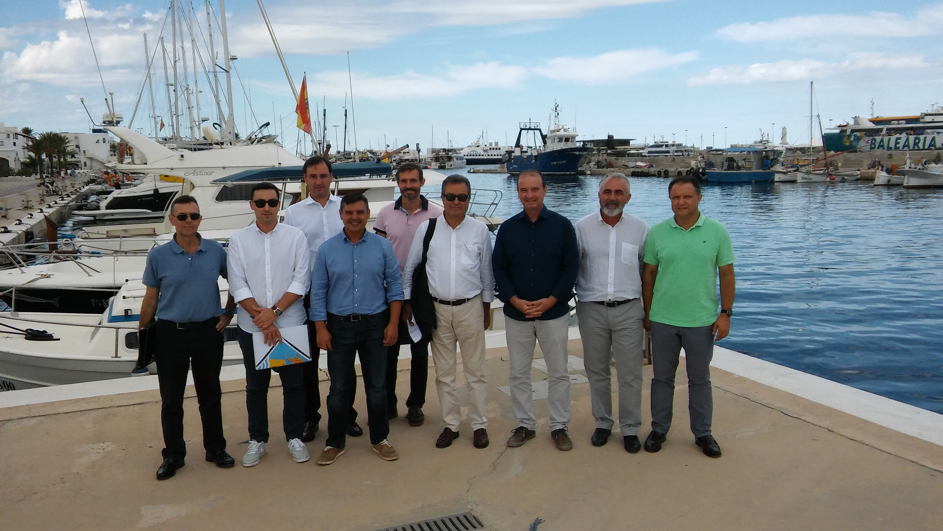 Die Hafenbehörde der Balearen (APB) in seiner ersten Kontaktaufnahme mit dem Inselrat von Formentera im Zusammenhang mit dem gesamtheitlichen Projekt zur Verbesserung des Hafens von la Savina