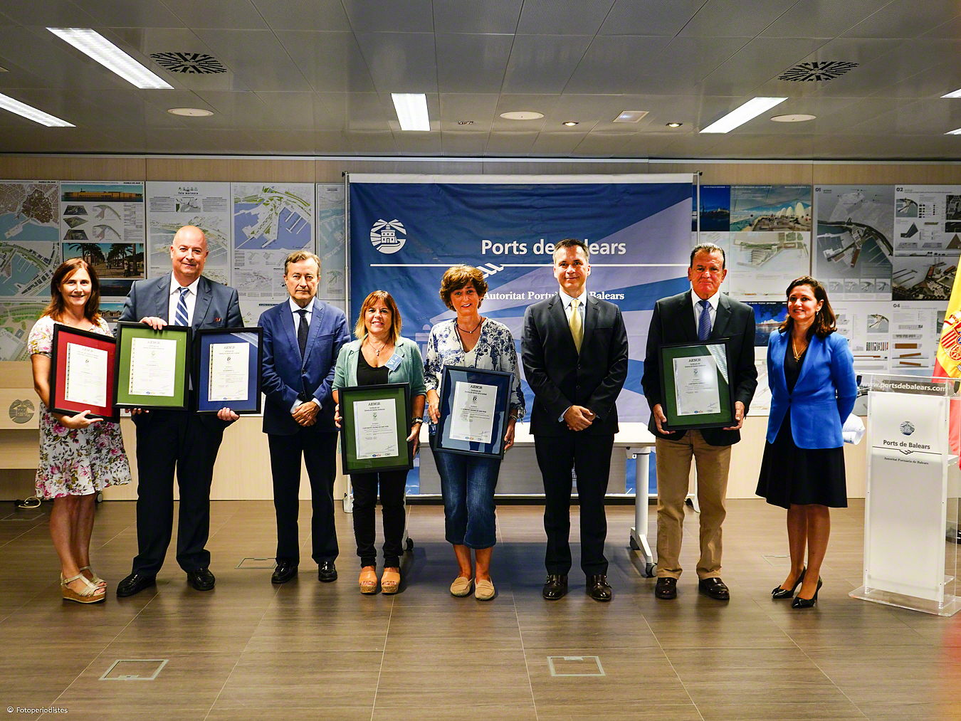 ALCUDIAMAR, CLUB NÀUTIC COLÒNIA SANT PERE I CLUB NÀUTIC FORNELLS REBEN CERTIFICACIONS D'AENOR PER LA SEVA GESTIÓ