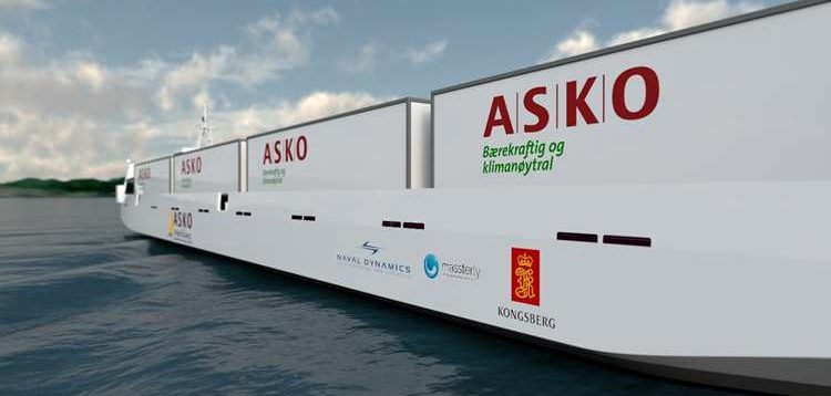 Ferries eléctricos ro-ro para la distribución de alimentos en Noruega.