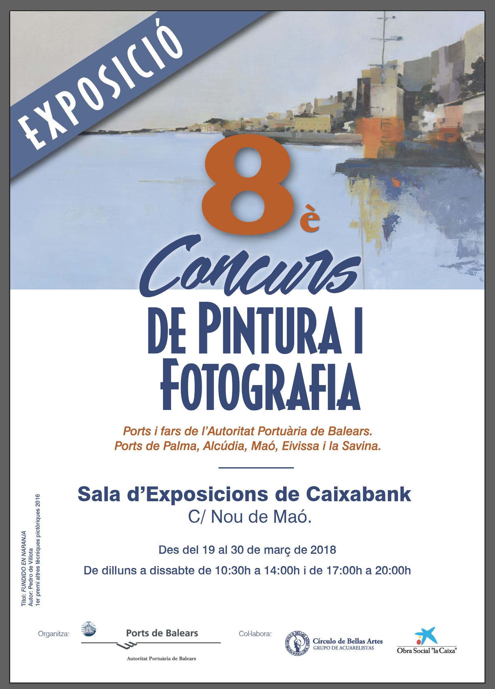 Maó recibe la exposición del 8º Concurso de Pintura y Fotografía de la APB