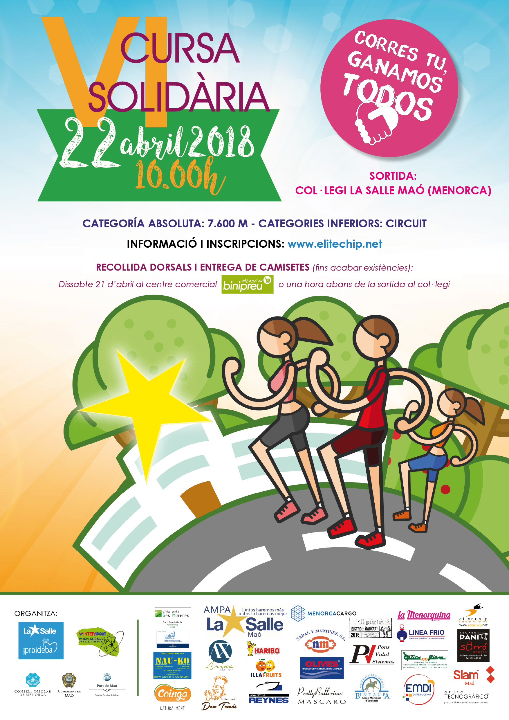 VI Cursa solidaria La Salle - PROIDEBA 2018