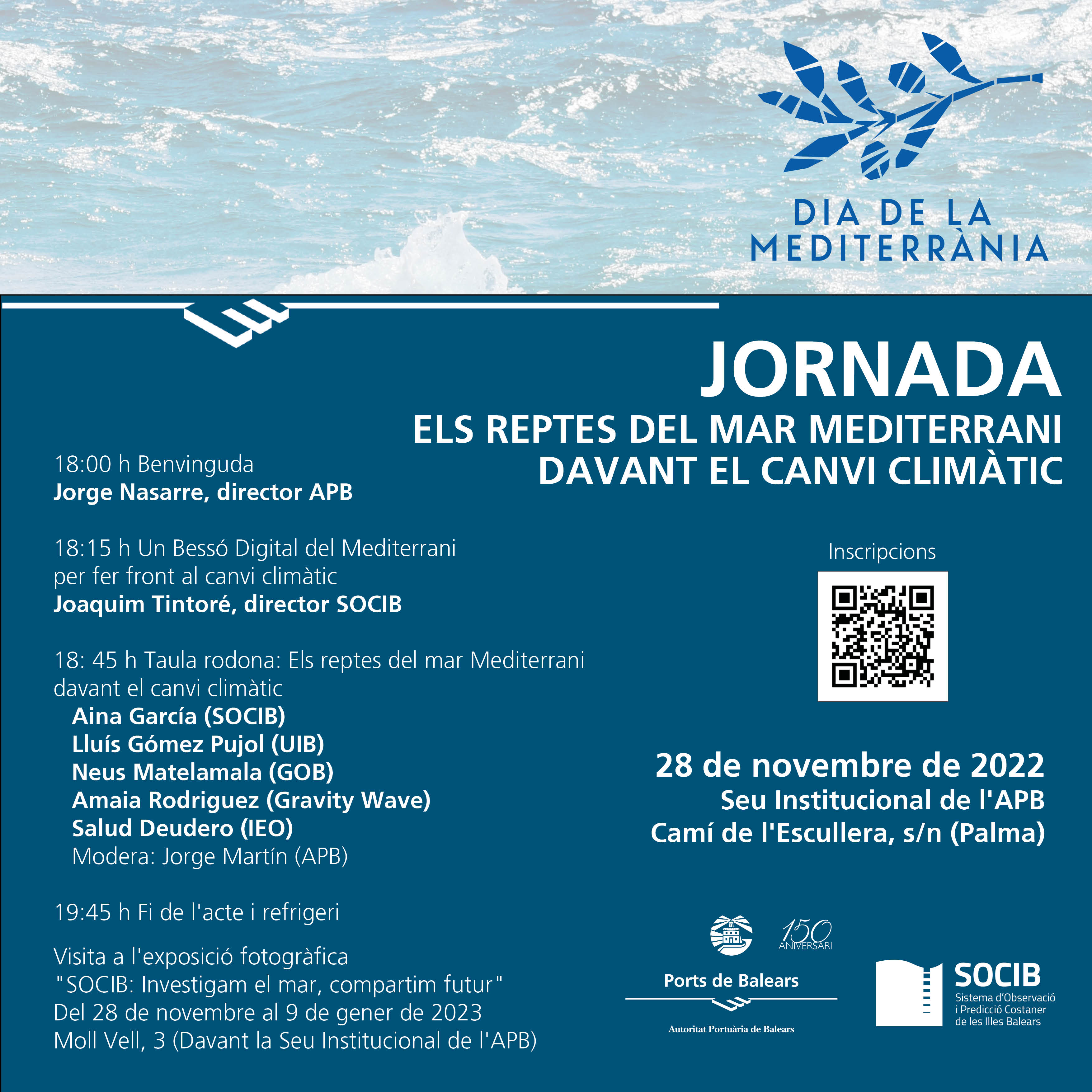 La ICTS SOCIB i l’Autoritat Portuària de Balears celebren el Dia del Mediterrani amb una jornada per fer front al canvi climàtic