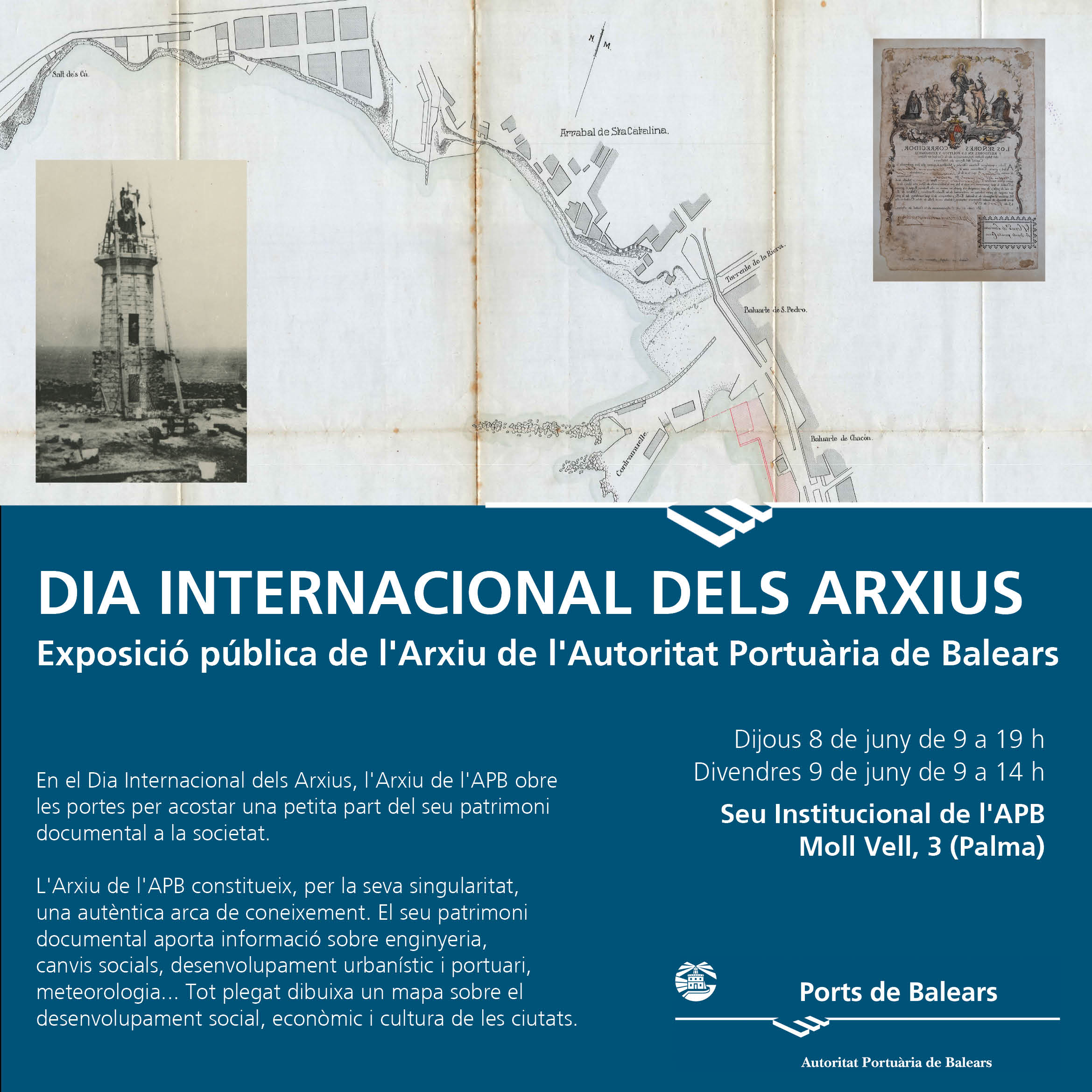 Die APB feiert den Internationalen Tag der Archive, indem sie den ersten Jahresberichts des Verwaltungsrats des Hafens von Palma vorstellt