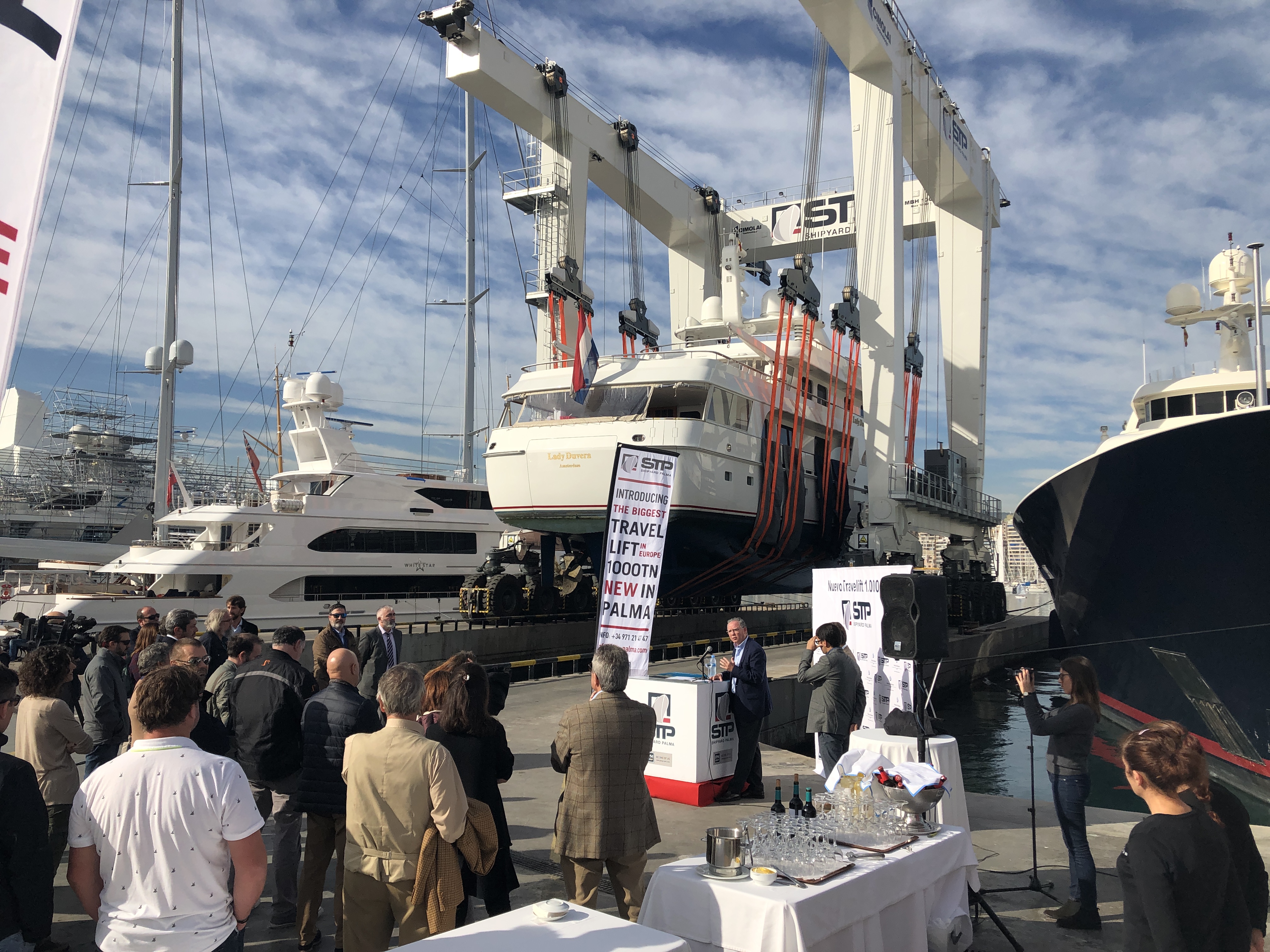 LARGEST TRAVEL LIFT IN EUROPE UNVEILED AT STP FACILITIES AT THE PORT OF PALMA
