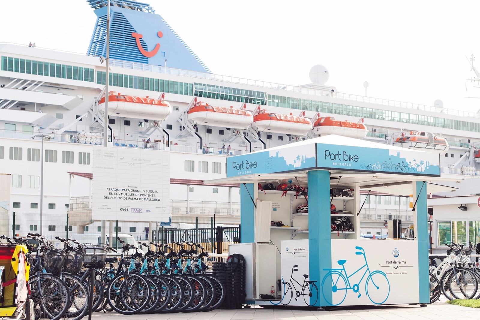 Mallorca Port Bike continuará con el alquiler de bicicletas eléctricas en el puerto de Palma dirigido a turistas de cruceros
