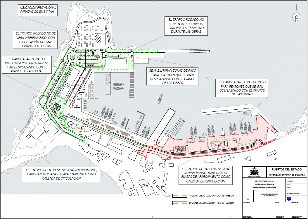 La APB inicia la última fase de las obras de embellecimiento del puerto de la Savina