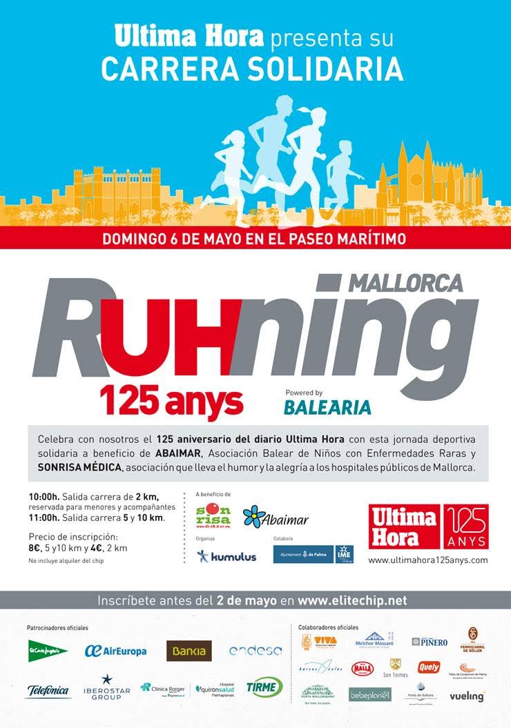 Carrera Solidaria UltimaHora 2018. RUHning Mallorca 125 anys