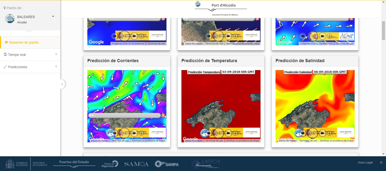 The APB enables the online creation of meteorological and ocean alerts for its ports through SAMOA