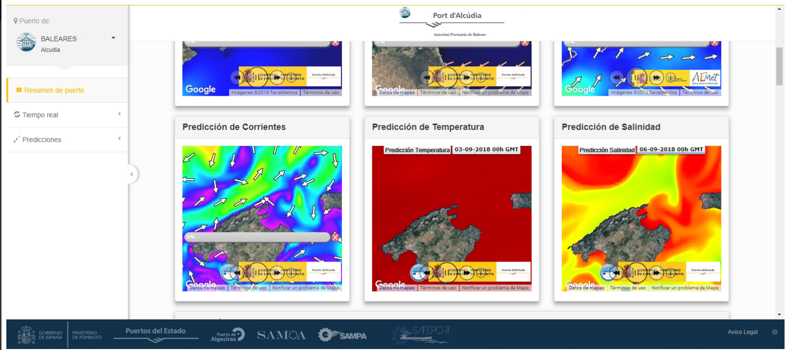 ALERTAS METEOROLÓGICAS Y OCEÁNICAS DE LOS PUERTOS