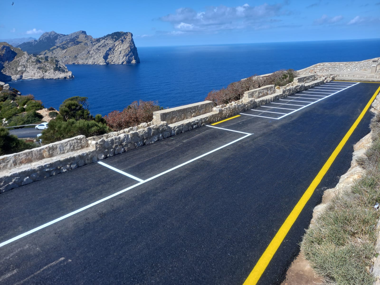 Finalitzen les obres de la carretera del far de Formentor