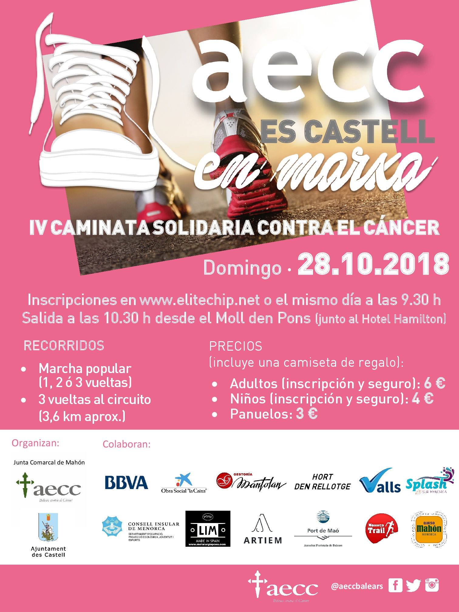 Carrera Solidaria AECC Es Castell En Marxa 2018