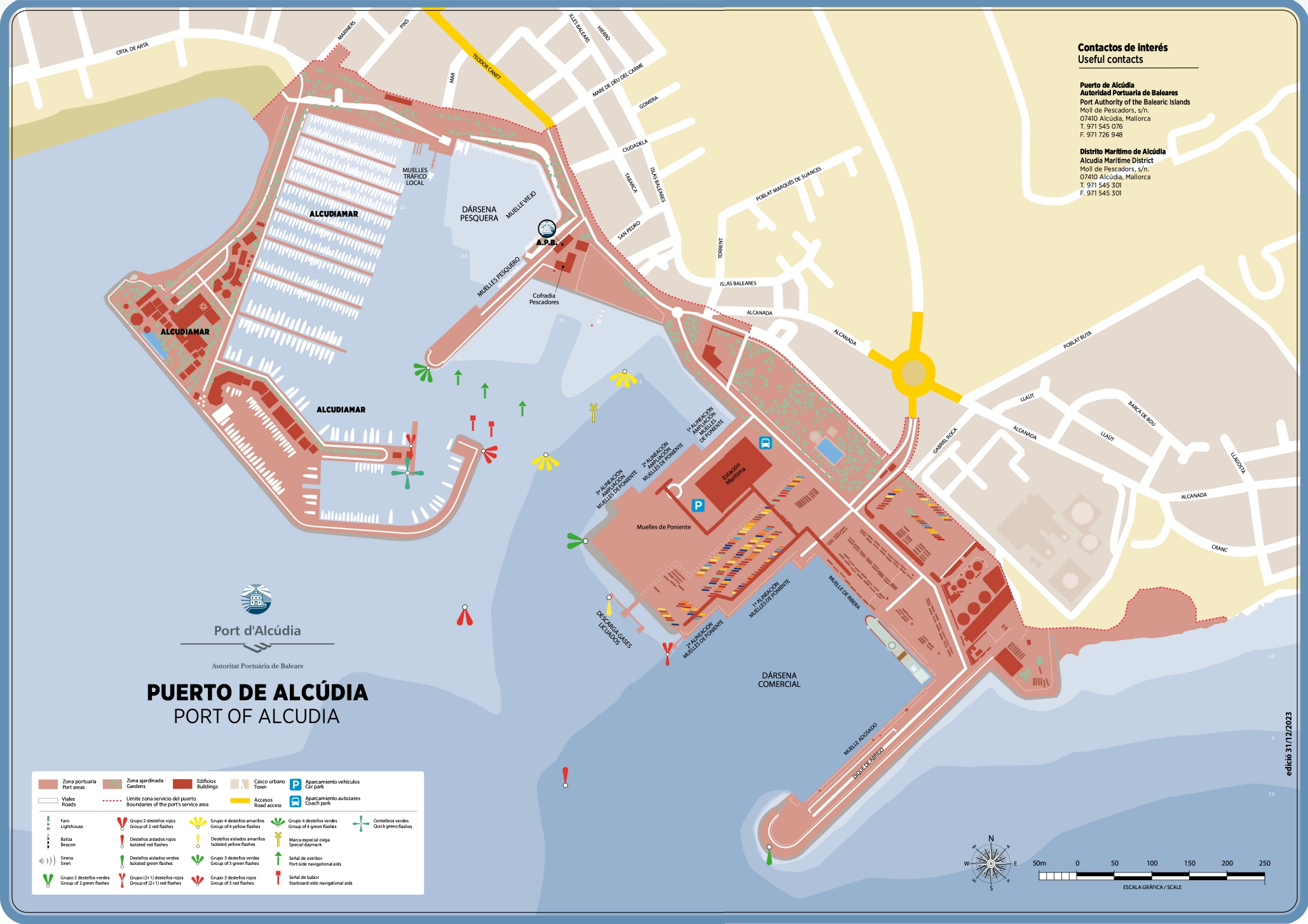Plano puerto de Alcúdia 2023