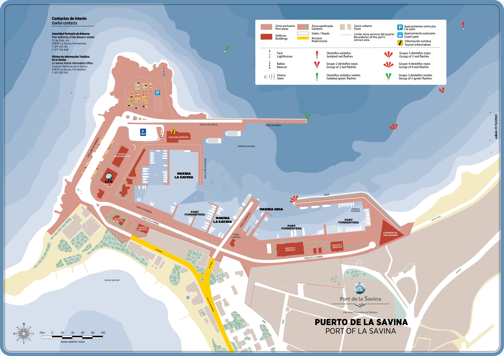 La Savina Hafenkarte 2023