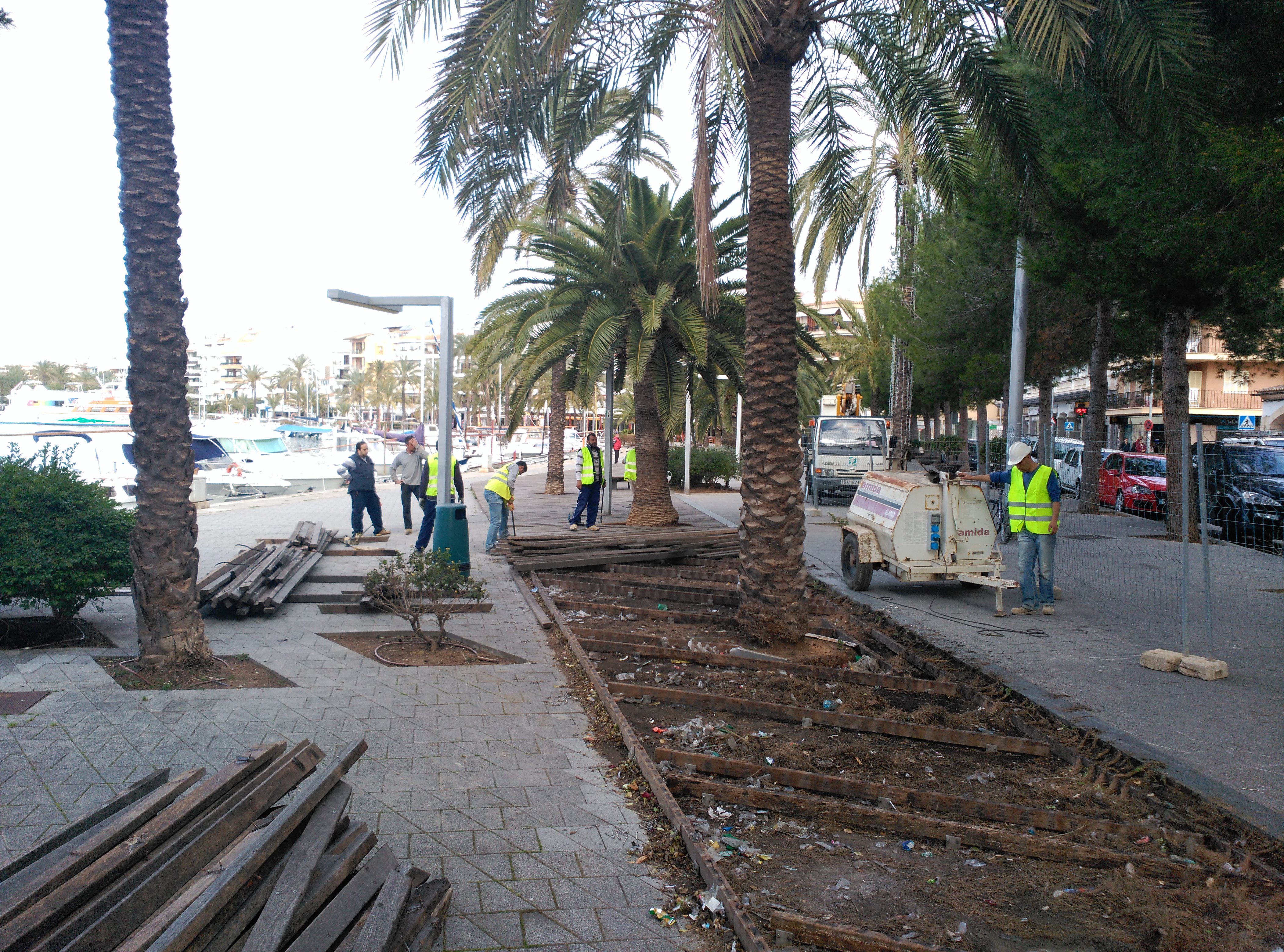 Comencen les obres de reforma del passeig marítim d’Alcúdia