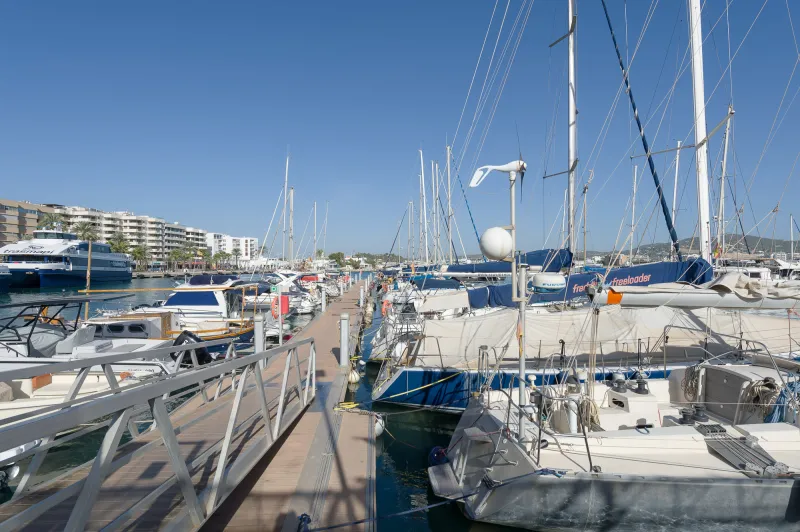 West dock of the port of Ibiza