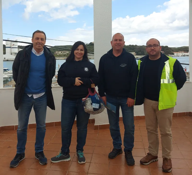 Representants de l'APB, confraria de pescadors de Maó i PescArt Menorca. Font: Menorca Preservation