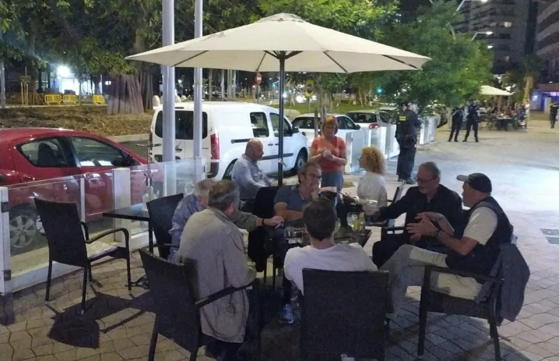 Terrasses del passeig Marítim de Palma