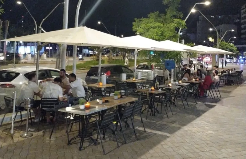 Terrasses del passeig Marítim de Palma